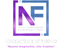 NF Creative Studio letter logo featuring Filip Narančić’s initials, studio name, and Beyond Imagination, Into Creation tagline.